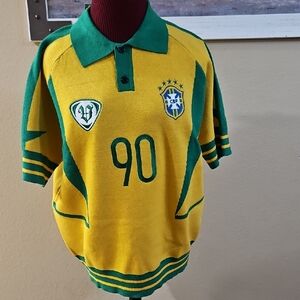 Men Brazil Knitted Style Shirt